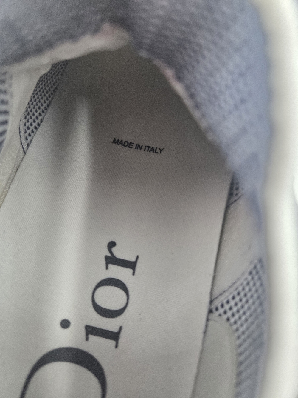 Dior Navy  Blue and White Knit Slip-On Sneaker Size 40 - Picture 7 of 14